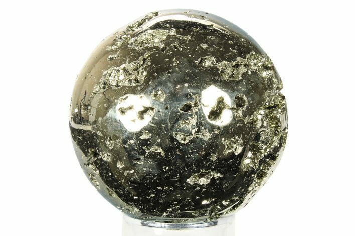 Polished Pyrite Sphere - Peru #264468